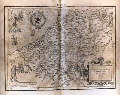 Carta delle Fiandre pubblicata da Francesco Guicciardini